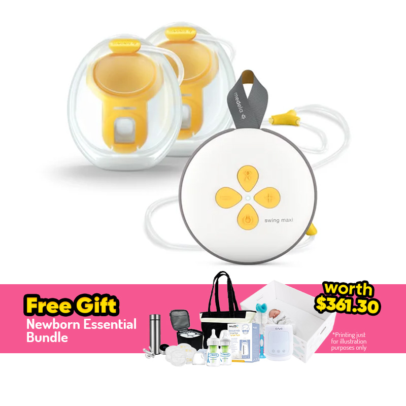 Medela SwingMaxi Hands-free Wearable Breastpump + FREE GIFT